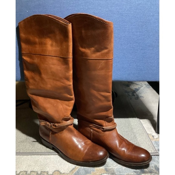 Frye melissa seam tall riding boots cowboy women size 9 - Picture 1 of 3